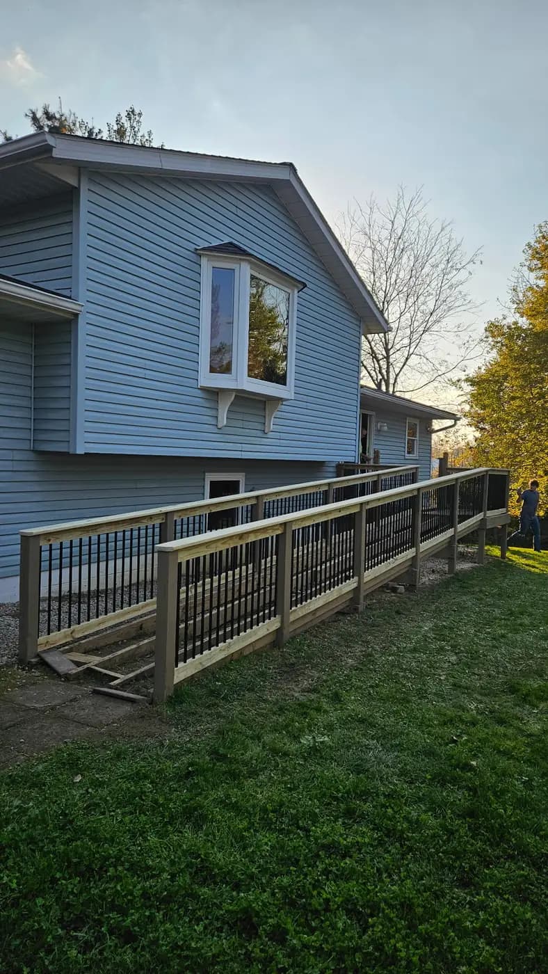 Finished deck and ramp