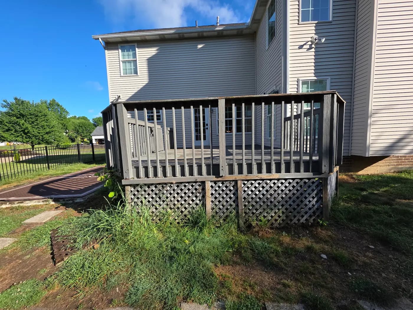 Deck before the work started