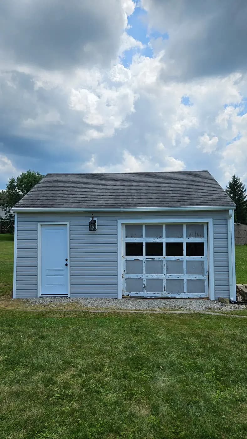 Finished garage