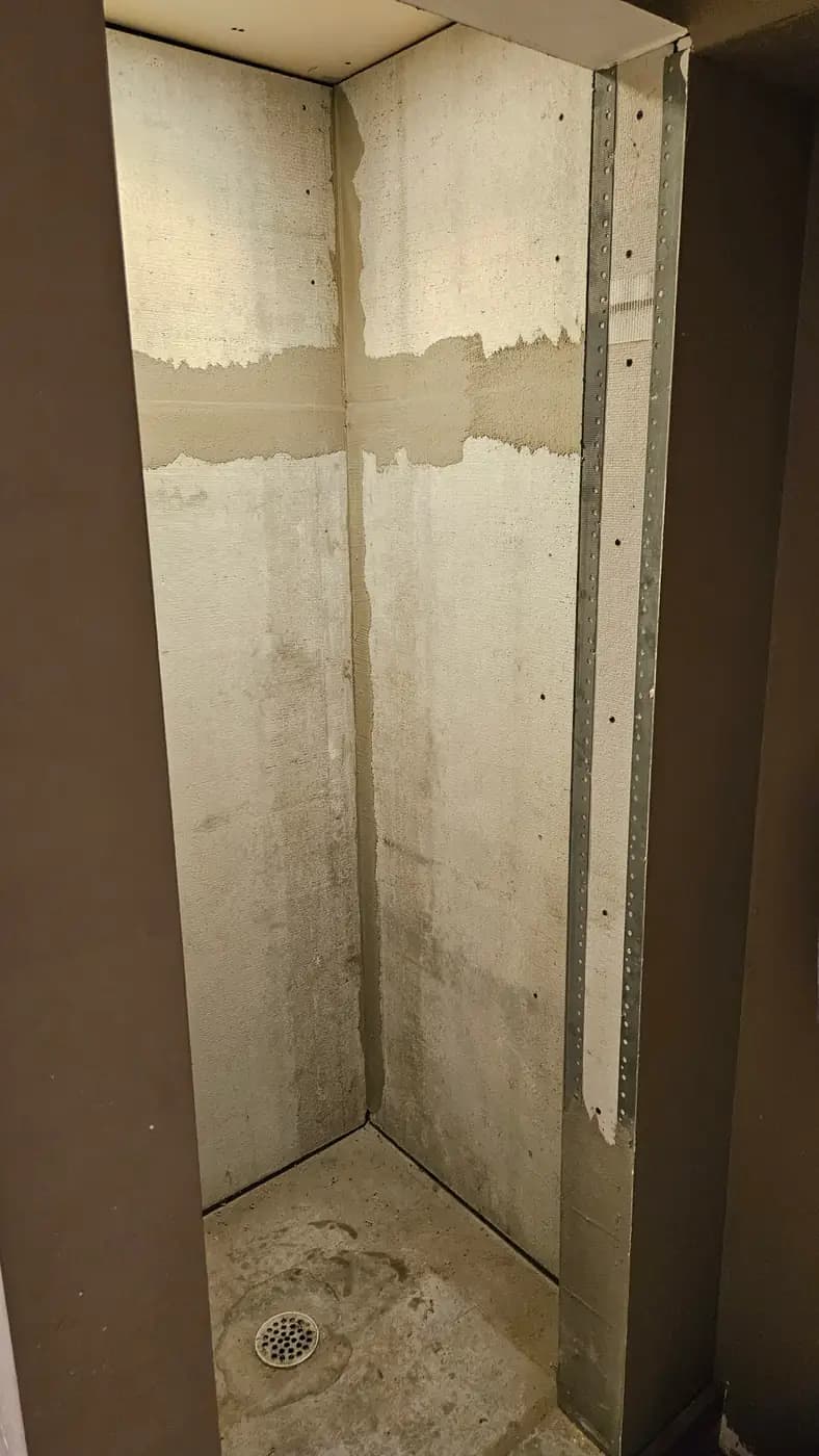 Shower before the remodel